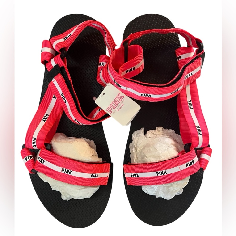 Copy- Vibrant Pink Strappy Sandals by Victoria's Secret